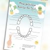 carte quenottes fiche dents bébé lama a telecharger