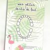 carte dents de laits bébé flamat rose a telecharger