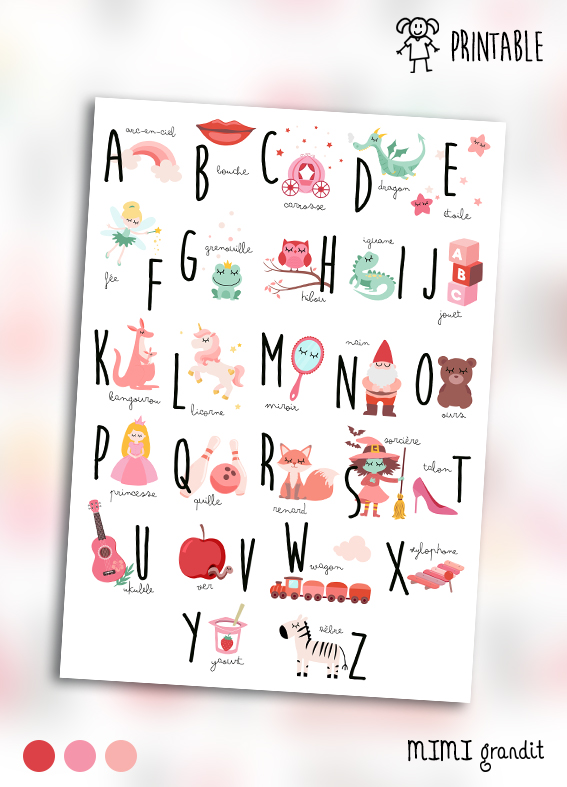abécédaire-poster-rose