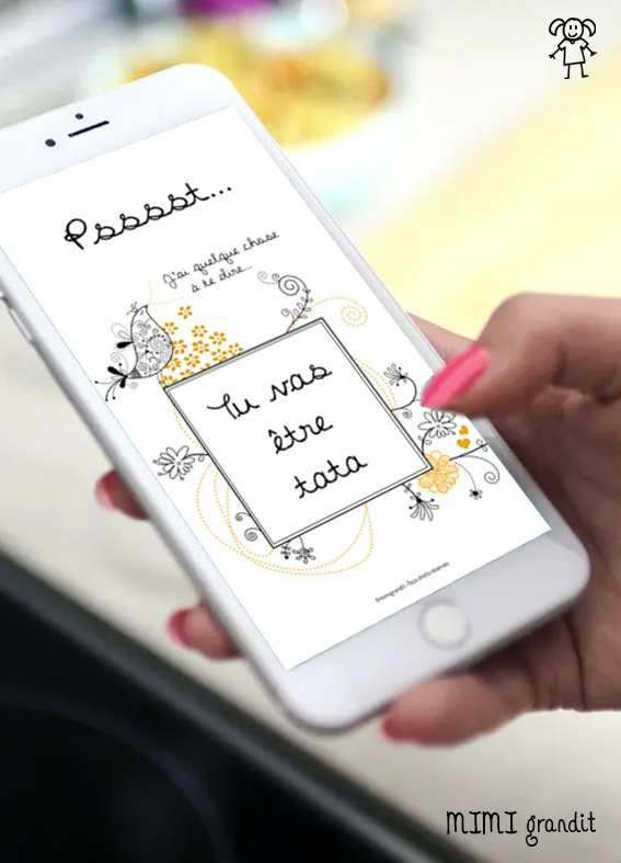 carte-à-gratter-arabesques-jaune-annonce-grossesse 2