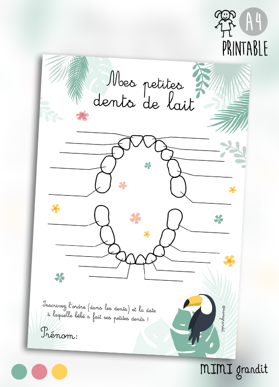fiche-dents-bébé-jungle-a-telecharger