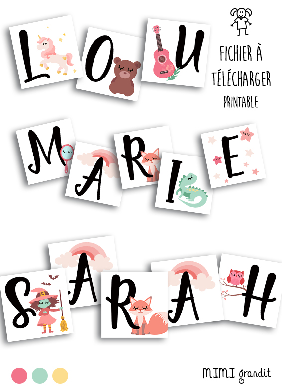 magnets-prenom-rose-a-imprimer