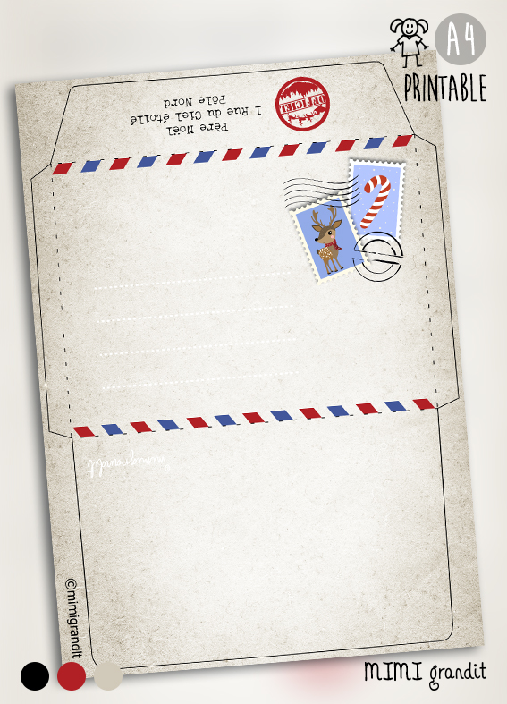 PRINTABLE-gabarit-enveloppe-pere-noel