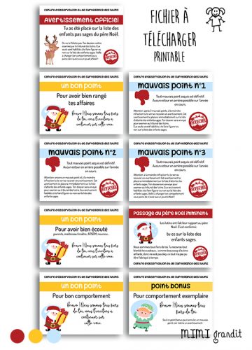 Pack magie Noël bons et mauvais points chantage