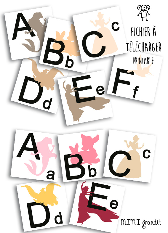 magnets-abécédaire-disney-à-télécharger-beige-rose-à-imprimer