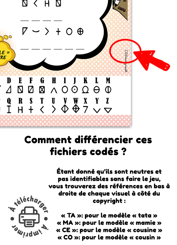 annonce grossesse originale à imprimer carte codée tata mamie