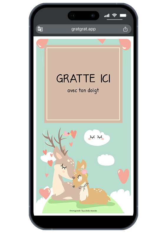 carte-a-gratter-sur-telephone-personnalisable-biche-fleurs