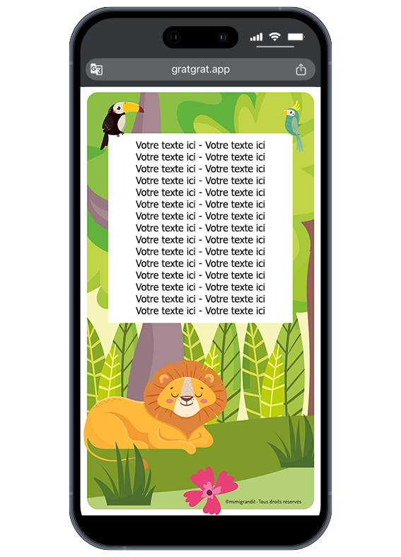 interface-personnalisation-carte-a-gratter-virtuelle-savane-lionceau interface-personnalisation-carte-a-gratter-virtuelle-savane-lionceau
