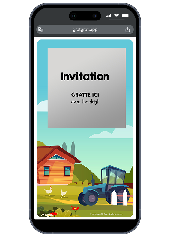 invitation-numerique-anniversaire-tracteur-vert-ferme-champs invitation-numerique-anniversaire-tracteur-vert-ferme-champs