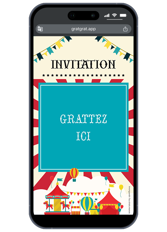 invitation-virtuelle-enfant-cirque-chapiteau-ballons-fete