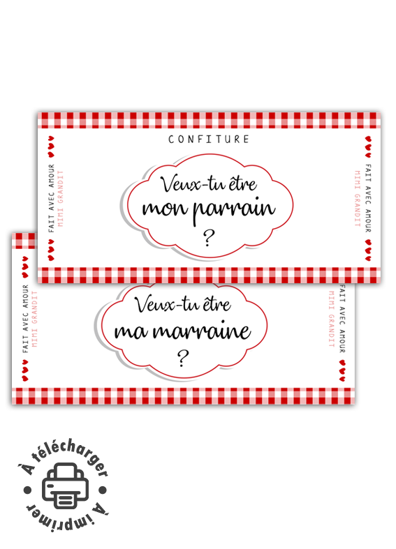 étiquette de confiture demande parrain marraine étiquette de confiture demande parrain marraine