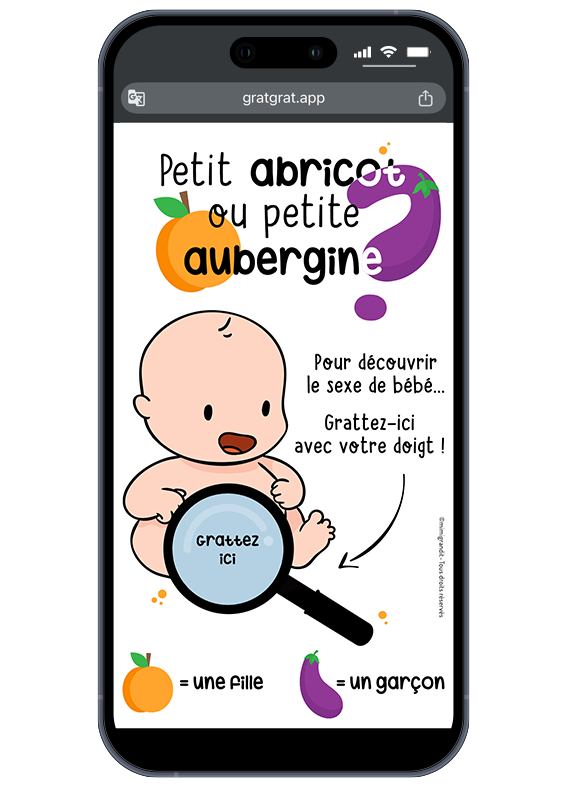 annonce-sexe-bebe-numerique-abricot-aubergine-loupe-a-gratter
