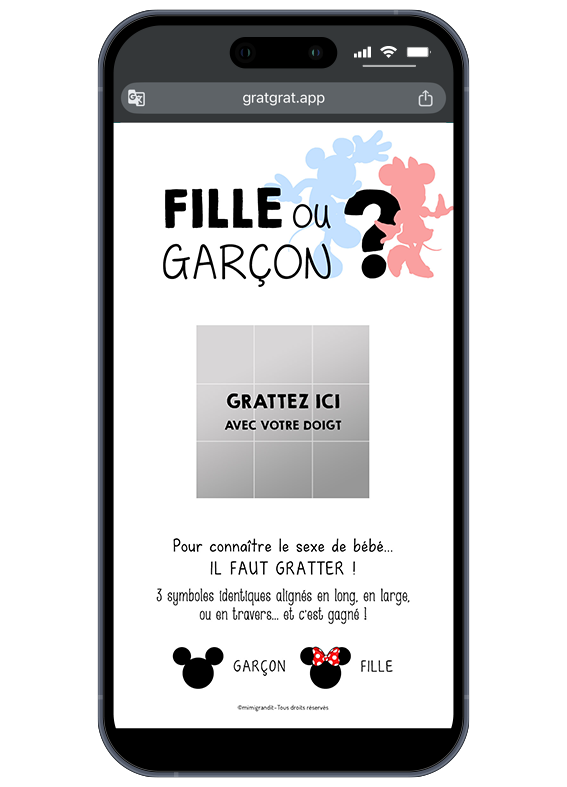 annonce-fille-ou-garcon-carte-a-gratter-numerique-morpion-silhouettes