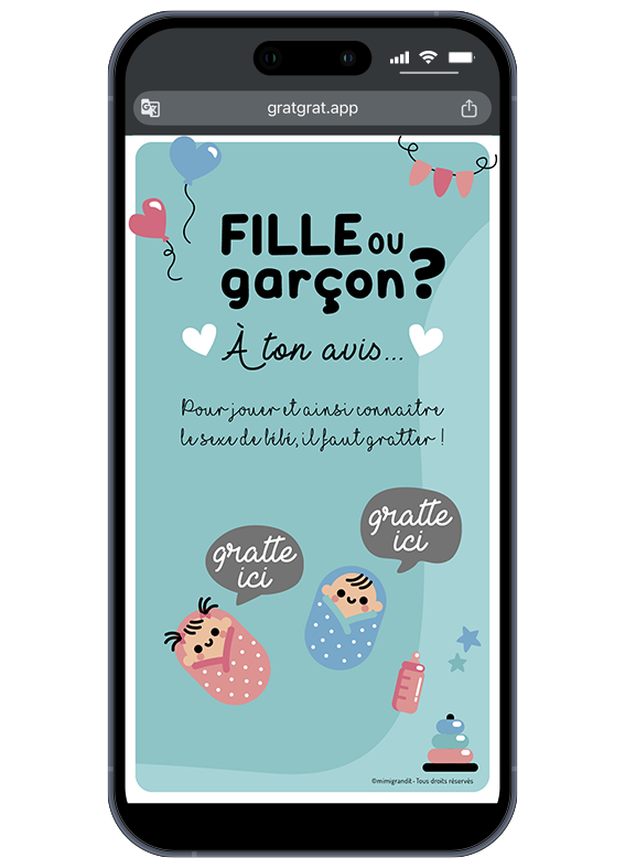 carte-a-gratter-virtuelle-fille-ou-garcon-bebe-emmaillote-bleu-rose